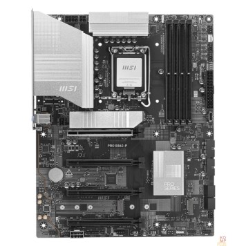 Материнская плата Материнская плата MSI PRO B860-P Soc-1851 Intel B860 4xDDR5 ATX AC`97 8ch(7.1) 5Gigabit RAID+HDMI+DP-1
