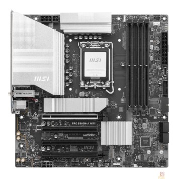Материнская плата Материнская плата MSI PRO B860M-A WIFI Soc-1851 Intel B860 4xDDR5 mATX AC`97 8ch(7.1) 5Gigabit RAID+HDMI+DP-1