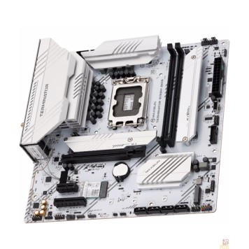 Материнская плата MAXSUN MS-Terminator B760M GKD5 ICE (Socket 1700, mATX, 2*DDR5(96Gb), DP/HDMI, 3*SATA3, 4*M.2, 1*PCIEx16/1*PCIEx4, 6*USB2.0, 2*USB 3.2, LAN 1*2.5G, ARGB, white, RTL)-1