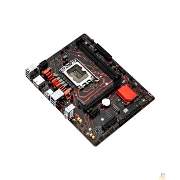 Материнская плата MAXSUN MS-Milestone B760M D5L V2 (Socket 1700, mATX, 2*DDR5(96Gb), DP/HDMI, 4*SATA3, 2*M.2, 1*PCIEx16/1*PCIEx4/1*PCIEx1, 4*USB 2.0, 4*USB 3.2 Gen1, LAN 1*2,5G, black-red, RTL)-2