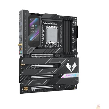 Материнская плата MS-iCraft Z890 PACIFIC (Socket 1851, ATX, 4*DDR5(256Gb), DP/HDMI, 4*SATA3, 4*M.2, 4xPCI-Ex16, 2*Type-C, 9*USB 3.1, LAN 1*5G, BT 5.4, Wi-Fi 7, SPDIF, black, RTL)-1