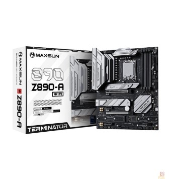 Материнская плата MS-Terminator Z890-A (Socket 1851, ATX, 4*DDR5(256Gb), DP/HDMI, 4*SATA3, 4*M.2, 1xPCI-Ex16 /1xPCI-Ex4/2*PCIEx1, 1*Type-C, 4*USB 2.0, 2*USB 3.2, LAN 1*2.5G, SPDIF, RTL)