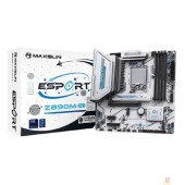 Материнская плата MS-eSport Z890M WIFI ICE (Socket 1851, mATX, 4*DDR5(256Gb), DP/HDMI, 4*SATA3, 3*M.2, 1xPCI-Ex16 /1xPCI-Ex4/1*PCIEx1, 1*Type-C, 4*USB 2.0, 2*USB 3.2, LAN 1*2.5G, BT 5.2,  Wi-Fi 6, SPDIF, white, RTL)