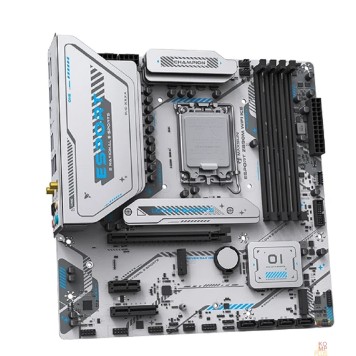 Материнская плата MS-eSport Z890M WIFI ICE (Socket 1851, mATX, 4*DDR5(256Gb), DP/HDMI, 4*SATA3, 3*M.2, 1xPCI-Ex16 /1xPCI-Ex4/1*PCIEx1, 1*Type-C, 4*USB 2.0, 2*USB 3.2, LAN 1*2.5G, BT 5.2,  Wi-Fi 6, SPDIF, white, RTL)-1
