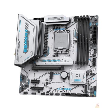 Материнская плата MS-eSport Z890M WIFI ICE (Socket 1851, mATX, 4*DDR5(256Gb), DP/HDMI, 4*SATA3, 3*M.2, 1xPCI-Ex16 /1xPCI-Ex4/1*PCIEx1, 1*Type-C, 4*USB 2.0, 2*USB 3.2, LAN 1*2.5G, BT 5.2,  Wi-Fi 6, SPDIF, white, RTL)-2