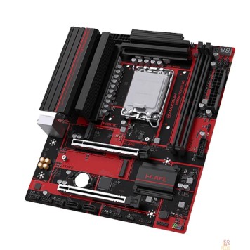 Материнская плата MS-B860M I-CAFE 5G (Socket 1851, mATX, 2*DDR5, HDMI, 2xSATA3, 2*M.2,1xPCI-Ex16/1xPCI-Ex4, 4*USB 2.0, 2*USB 3.2, LAN 1*5G, black-red, RTL)-1