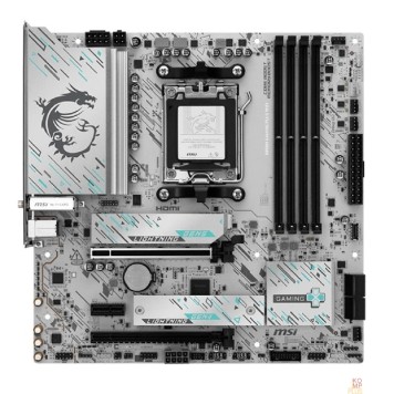 Материнская плата MSI B850M GAMING PLUS WIFI SocketAM5 AMD B850 4xDDR5 mATX AC`97 8ch(7.1) 5Gigabit RAID+HDMI+DP-1
