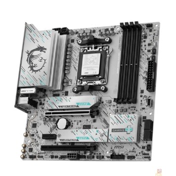 Материнская плата MSI B850M GAMING PLUS WIFI SocketAM5 AMD B850 4xDDR5 mATX AC`97 8ch(7.1) 5Gigabit RAID+HDMI+DP-2