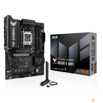 Материнская плата Материнская плата ASUS TUF GAMING B650E-E WIFI, AM5, B650, 4*DDR5, 4*SATA, 3*M.2, 4*USB 3.2, 3*USB 2.0, Type-C, 3*PCIx16, 1*PCIx1, DP+HDMI, ATX; 90MB1LT0-M0EAY0