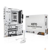 Материнская плата Материнская плата ASUS X870 MAX GAMING WIFI7 W, AM5, X870, 4*DDR5,  4*SATA, 3*M.2, 4*USB 3.2, 4*USB 2.0, 2*Type-C, 5*PCIx16, HDMI, ATX; 90MB1LZ0-M0EAY0