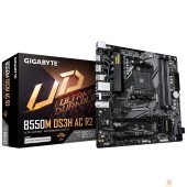 Материнская плата Материнская плата Gigabyte B550M DS3H AC R2 Soc-AM4 AMD B550 4xDDR4 mATX AC`97 8ch(7.1) GbLAN RAID+HDMI+DP