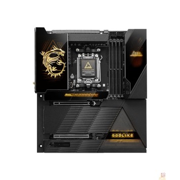 Материнская плата Материнская плата MSI MEG X870E GODLIKE X870, AM5, 4*DDR5, 2*PCIEx16, 1*PCIEx4, 7*M.2, 7*TypeC, 8*USB3.2Gen2, 4*USB3.2Gen1, 4*USB2.0, 4*SATA3.0, 10G, 5G, 2*Type-C(DP), E-ATX, RTL-1