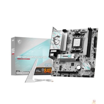 Материнская плата Материнская плата MSI B840M GAMING WIFI6E SocketAM5 AMD B840 2xDDR5 mATX AC`97 8ch(7.1) 2.5Gg RAID+HDMI+DP