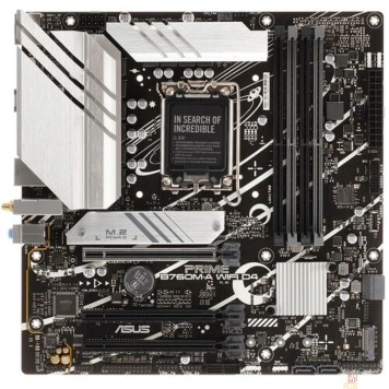 Материнская плата Материнская плата ASUS PRIME B760M-A WIFI D4, LGA1700 4xDDR4 4xSATA3 2xM.2 RAID 2xHDMI DP mATX