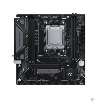Материнская плата MAXSUN MS-Challenger B850M-K WIFI (Socket AM5, mATX, 2*DDR5 (96Gb), HDMI 1.4, 2*SATA3, 1*M.2, 1*PCIEx16/1*PCIEx1, 2*USB 2.0, 4*USB 3.2, LAN 1*1G, Wi-Fi 6,  RTL)