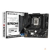 Материнская плата MAXSUN MS-Terminator B760M GKD5 WIFI (Socket 1700, mATX, 2*DDR5(96Gb), DP/HDMI, 4*SATA3, 3*M.2, 1xPCI-Ex16/1*PCIEx4/1*PCIEx1, 6*USB 2.0, 2*USB 3.2, LAN 1*2.5G, Wi-Fi 6, RTL)