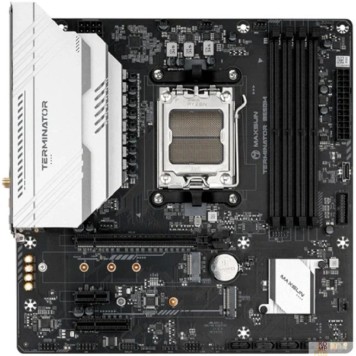 Материнская плата MAXSUN MS-Terminator B650M WIFI6, AM5, B650, 4*DDR5, 4*SATA 3.0, 2*M.2, USB 3.2, USB 2.0, Type-C, 1*PCIE 16, 1*PCIE 4, 1*PCIE 1, HDMI+DP, mATX-1