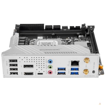 Материнская плата MAXSUN MS-Terminator B760ITX D4 WIFI V3 (Socket 1700, mini-ITX, 2*DDR4(64Gb), DP/HDMI, 4*SATA3,  2*M.2, 1xPCI-E 5.0 x16, 4*USB 3.2, 1*Type-C,  LAN 1*2.5G,  RTL)-1
