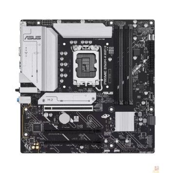 Материнская плата ASUS PRIME B760M-A WIFI II (Socket1700, mATX, 4xDDR5(256GB), DP/HDMI, 1xPCIe 5.0x16/2xPCIe 4.0x16, 1xLAN (2.5GbE), Wi-Fi, BT, 4xSATA 6Gb/s, 2xM.2, 2xUSB 3.2, 4xUSB 2.0) 