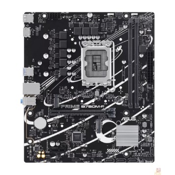 Материнская плата ASUS PRIME B760M-F (Socket 1700, mATX, 2xDDR5(96GB), HDMI 2.1, 1xPCIe 4.0x16/1xPCIe 4.0, 1xLAN (1GbE), 4xSATA 6Gb/s, 2xM.2, 4xUSB 3.2, 2xUSB 2.0)