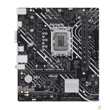 Материнская плата ASUS PRIME H610M-K ARGB (Socket 1700, mATX, 2xDDR5(96GB), VGA/HDMI 2.1, 1xPCIe 4.0x16/1xPCIe 3.0, 1xLAN, 4xSATA 6Gb/s, 1xM.2, 2xUSB 3.2, 4xUSB 2.0, 1xPS/2)