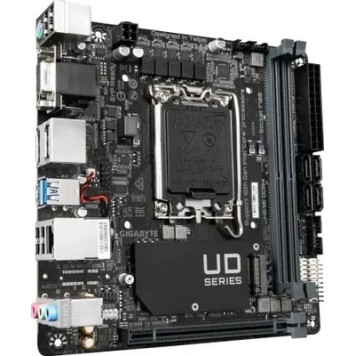 Материнская плата Gigabyte H610I DDR4 Soc-1700 Intel H610 2xDDR4 mini-ITX AC`97 8ch(7.1) GbLAN+VGA+HDMI+DP-2
