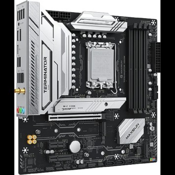 Материнская плата MAXSUN MS-Terminator B860M WIFI (Socket 1851, mATX, 4*DDR5(128Gb), DP/HDMI, 4*SATA3, 3*M.2, 1*PCIEx16/1*PCIEx4/1*PCIEx1, 1*Type-C,  4*USB2.0, 2*USB 3.2, LAN 1*2.5G, BT,  Wi-Fi6,  RTL)-2