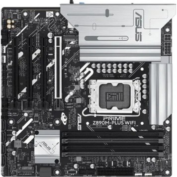 Материнская плата ASUS PRIME Z890M-PLUS WIFI (Socket 1851, mATX, 4xDDR5(192GB), DP/HDMI, 1xPCIe 5.0x16/3xPCIe 4.0x16/1xLAN (2.5GbE), Wi-Fi, BT, 6xSATA 6Gb/s, 3xM.2, 1xType-C, 7xUSB 3.2)-2