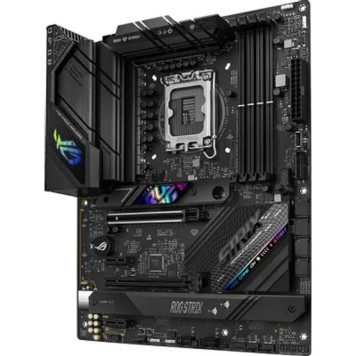 Материнская плата ASUS ROG STRIX B760-F GAMING WIFI (Socket 1700, ATX, 4xDDR5(192GB), DP/HDMI 2.1, 1xPCIe 5.0x16/1xPCIe 3.0x16/2xPCIe 3.0, 1xLAN (2.5GbE), Wi-Fi, BT, 4xSATA 6Gb/s, 3xM.2, 1xType-C, 7xUSB 3.2)-2