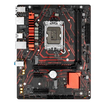 Материнская плата CBR B760M D5 V2  Chipset B760, Socket 1700, 2*DDR5, mATX, DP+HDMI, 1*PCIEx16,1*PCIEx1,2*M.2 NVME, 3*SATA3, 2*USB 2.0 + 4*USB3.2, LAN 1Gb-1