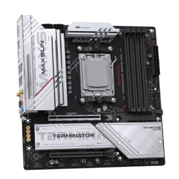Материнская плата MAXSUN MS-Terminator B850M PRO WIFI (Socket AM5, mATX, 4*DDR5(192Gb), DP/HDMI, 2*SATA3, 3*M.2, 1*PCIEx16/1*PCIEx4, 1* Type-C, 4*USB 2.0, 4*USB 3.2, LAN 1*2.5G, SPDIF, WiFi 6E, RTL)-2