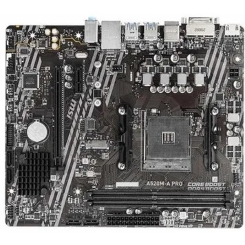 Материнская плата MSI A520M-A PRO Soc-AM4 AMD A520 2xDDR4 mATX AC`97 8ch(7.1) GbLAN RAID+DVI+HDMI-2