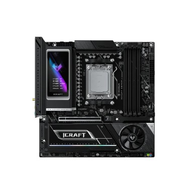 Материнская плата MAXSUN MS-iCraft X870M (Socket AM5, mATX, 4*DDR5(192Gb), DP/HDMI, 2*SATA3, 3*M.2, 1*PCIEx16, 2* Type-C, 2*USB 2.0, 6*USB 3.2, LAN 1*5G, SPDIF, WiFi7,  RTL)-1