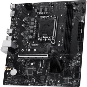 Материнская плата MSI PRO H610M-B  Intel H610, LGA1700, 1xPCIex16 4xSATA 1xM.2 HDMI VGA / mATX-1