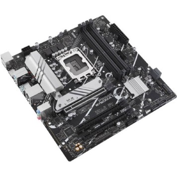 Материнская плата ASUS PRIME B760M-A D4-CSM (Socket 1700, mATX, 4xDDR4(128GB), DP/2xHDMI, 3xPCIe 4.0x16, 1xLAN (2.5GbE), 4xSATA 6Gb/s, 2xM.2, 2xUSB 3.2, 4xUSB 2.0, 1xPS/2, mATX)-1