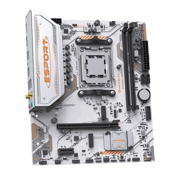 Материнская плата MAXSUN MS-eSport B850M WIFI ICE (Socket AM5, mATX, 2*DDR5(96Gb), DP/HDMI,  2*SATA3, 2*M.2,  1*PCIEx16/1*PCIEx1, 2*USB2.0, 4*USB 3.0, Bluetooth,  Wi-Fi 802.11ax, RTL)-1