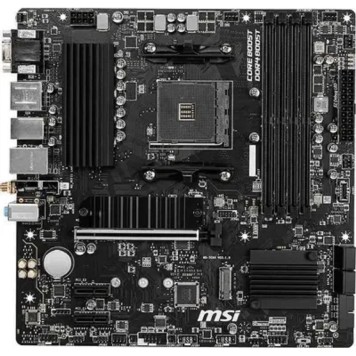 Материнская плата MSI B550M PRO-VDH WIFI Soc-AM4 AMD B550 4xDDR4 mATX AC`97 8ch(7.1) GbLAN RAID+HDMI+DP-1