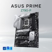 Материнская плата ASUS PRIME Z790-P(Socket 1700, ATX, 4xDDR5(192GB),  DP/HDMI, 1xPCIe 5.0x16/3xPCIe 4.0x16/1xPCIe 3.0, 1xLAN (2.5GbE), 4xSATA 6Gb/s, 3xM.2,1xM.2 E key, 1xType-C,3xUSB 3.2, 4xUSB 2.0,1xPS/2)