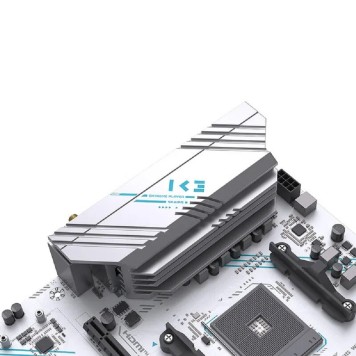 Материнская плата MAXSUN MS-B550M GAMING WIFI ICE (Socket AM4, mATX, 2*DDR4(64Gb), DP/HDMI,  3*SATA3, 2*M.2,  1*PCIEx16/1*PCIEx4, 4*USB2.0, 2*USB 3.0, LAN 1*1G, Bluetooth,  Wi-Fi 802.11ac, RTL)-1