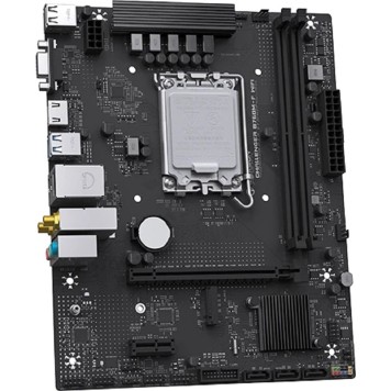 Материнская плата MAXSUN MS-Challenger B760M-F WIFI (Socket 1700, mATX, 2*DDR4(64Gb), VGA/HDMI, 3xSATA3, 1*M.2,1xPCI-E x16/1xPCI-E x1, 2*USB 2.0, 2*USB 3.2 Gen1, LAN 1*1G, Bluetooth, Wi-Fi 802.11ac, RTL)-2
