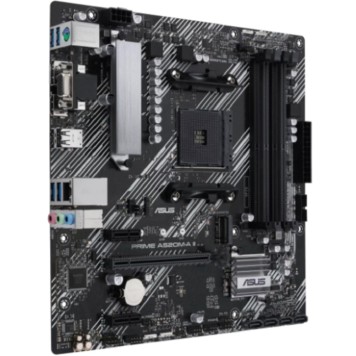 Материнская плата ASUS PRIME A520M-A II/CSM (Socket AM4, mATX, 4xDDR4(128GB), VGA/DP/HDMI, 1xPCIe 3.0x16/2xPCIe 3.0x1, 4xSATA 6Gb/s, 1*M Key,  1xLAN,  4, 4xUSB 3.0, 2xUSB 2.0)-1