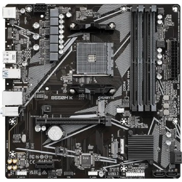 Материнская плата Gigabyte B550M K SocketAM4, AMD B550,4xDDR4  mATX Ret
