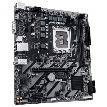 Материнская плата Gigabyte H810M H Socket 1851, Intel®H810, 2xDDR5-6400, D-SUB+HDMI, 1xPCI-Ex16, 1xPCI-Ex1, 4xSATA3(RAID 0/1/5/10), 1xM.2, 8Ch Audio, GLan, (5+2)xUSB2.0, (1+2)xUSB3.2, (0+1)xUSB Type-C™, mATX-1