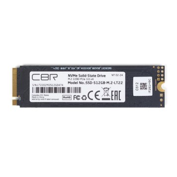 накопитель CBR SSD-512GB-M.2-LT22, Внутренний SSD-накопитель, серия 