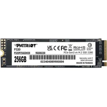 носитель информации Patriot SSD PCIe 3.0 x4 256GB P320P256GM28 P320 M.2 2280