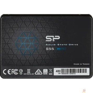 накопитель Silicon Power SSD 480Gb S55 SP480GBSS3S55S25 {SATA3.0, 7mm}