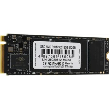 носитель информации AMD SSD 512GB R3MP30512G8 Radeon Client SSD PCIe Gen3x4 with NVMe-2