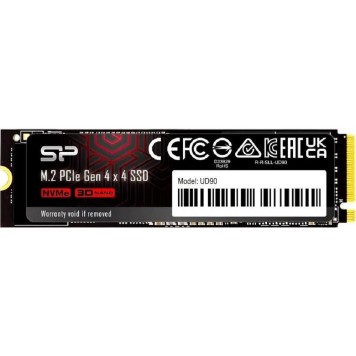 накопитель Silicon Power SSD M.2 250GB UD90, M.2 2280, PCI-E 4x4, R/W -4700/1500 MB/s  SP250GBP44UD9005