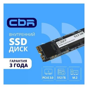 накопитель CBR SSD-512GB-M.2-BS24b, Внутренний SSD-накопитель, серия 