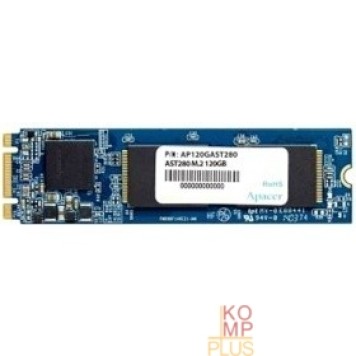 накопитель Накопитель SSD Apacer AST280 120GB AP120GAST280-1 (M.2, SATA III, 120 Гб, скорость чтения/записи: 500/470 Мб, 39000 IOPS, TLC)